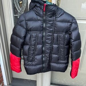 Kids Black and Red Puffer Jacket